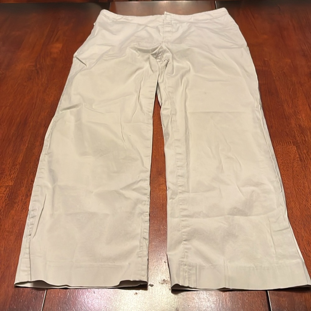 Banana republic stretch cropped flat front pants size 6 - Picture 2 of 7